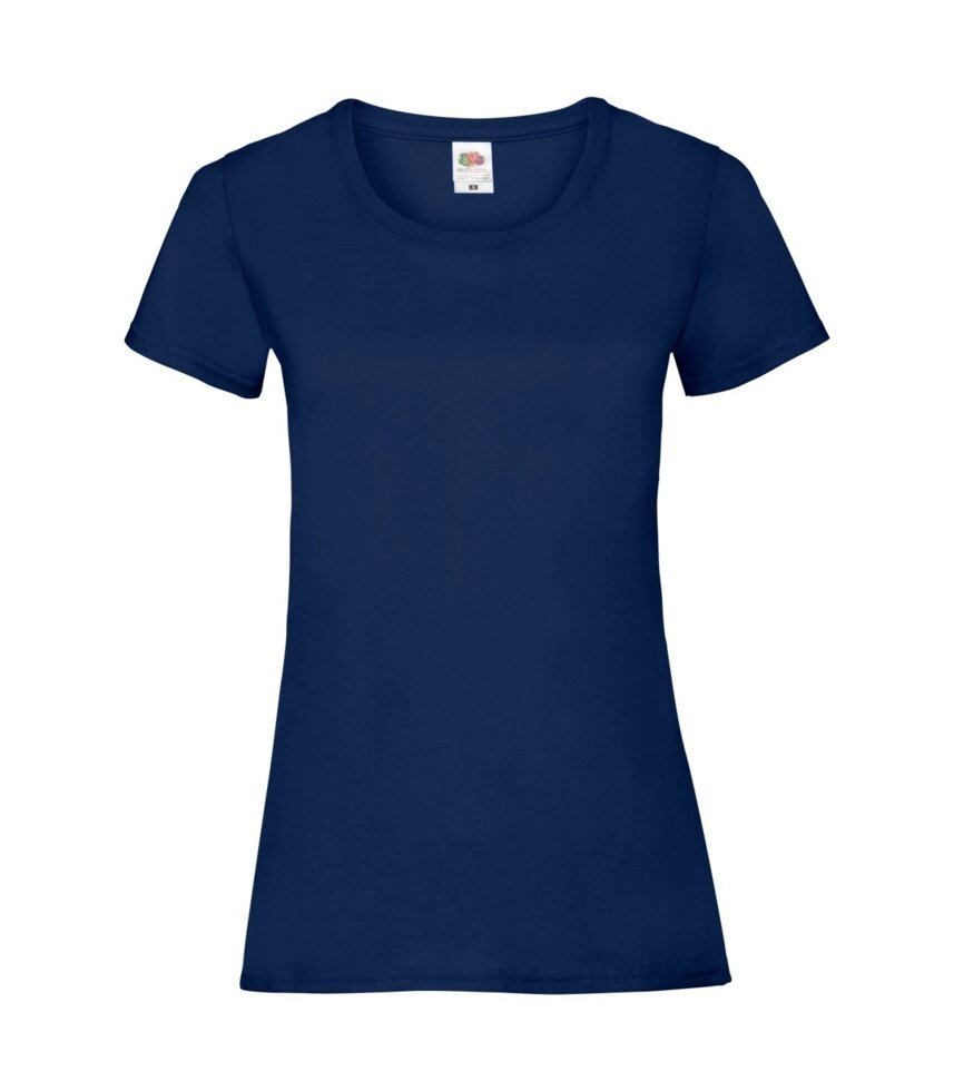 Жіноча футболка хлопок темно синя 372-32 від компанії Інтернет-магазин молодіжного одягу "Bagsmen" - фото 1