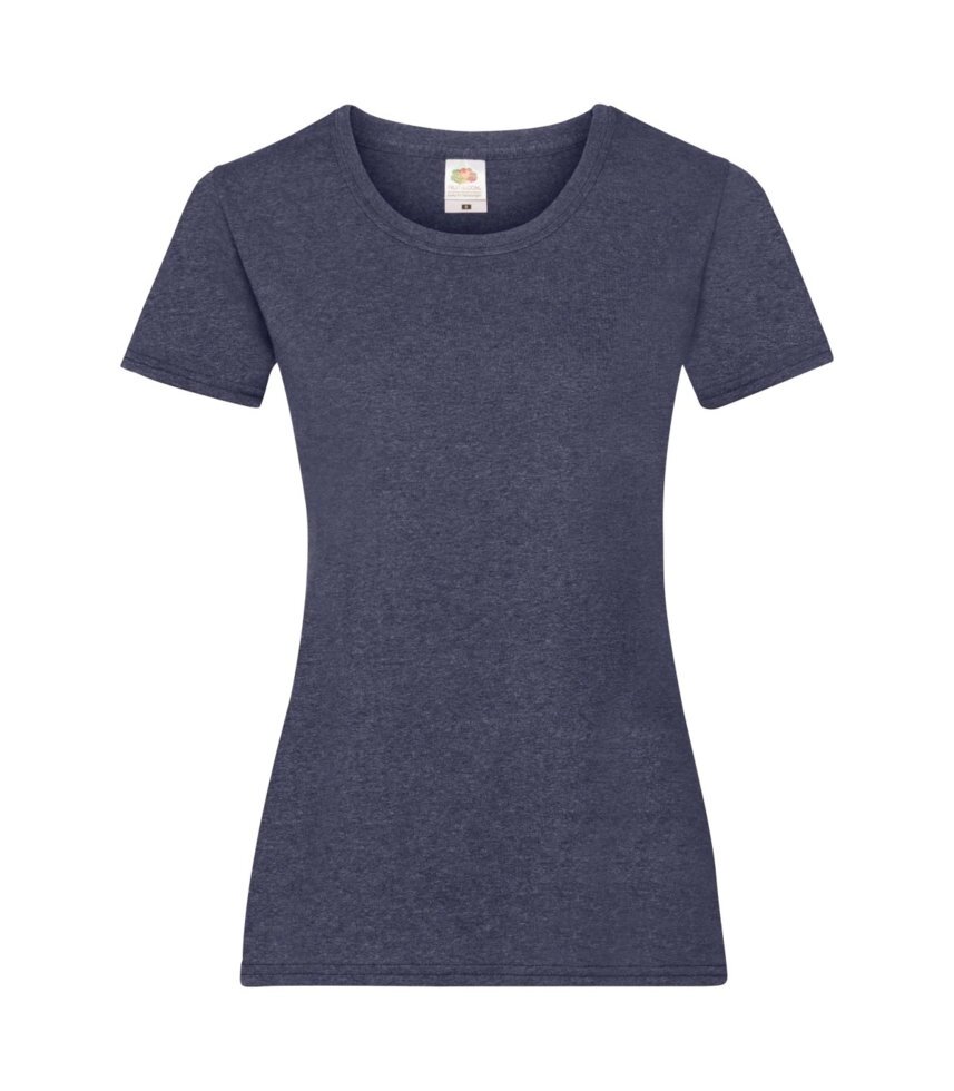 Жіноча футболка хлопок темно-синя меланж 372-VF від компанії Інтернет-магазин молодіжного одягу "Bagsmen" - фото 1