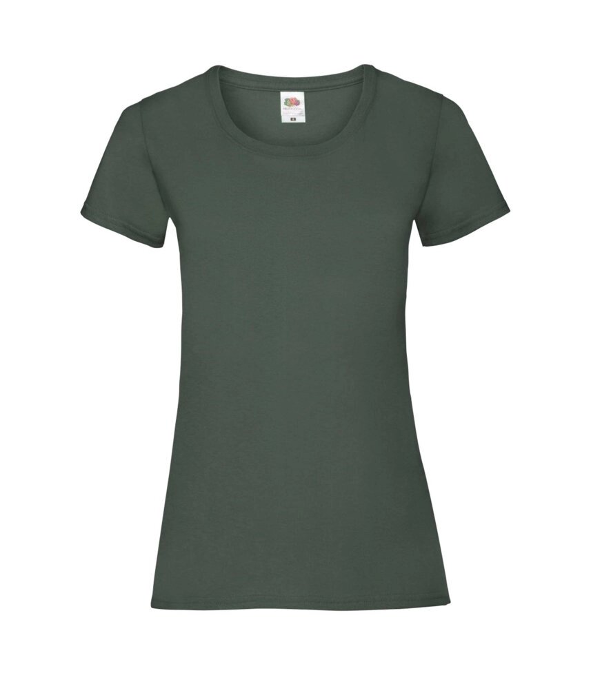Жіноча футболка хлопок темно-зелена 372-38 від компанії Інтернет-магазин молодіжного одягу "Bagsmen" - фото 1