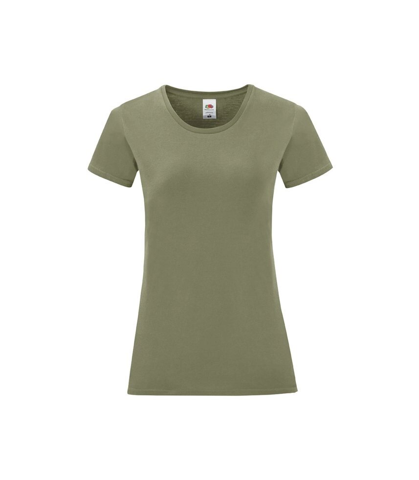 Жіноча футболка однотонна оливкова 432-59 від компанії Інтернет-магазин молодіжного одягу "Bagsmen" - фото 1