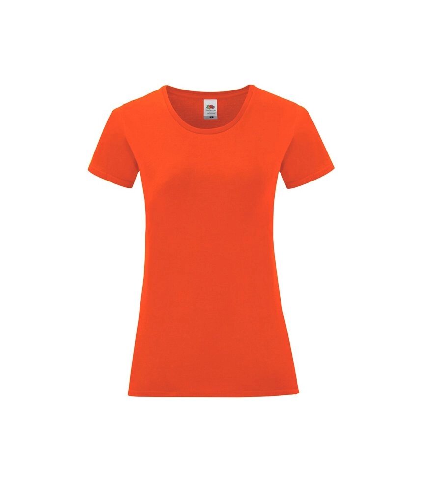Жіноча футболка однотонна помаранчева 432-44 від компанії Інтернет-магазин молодіжного одягу "Bagsmen" - фото 1