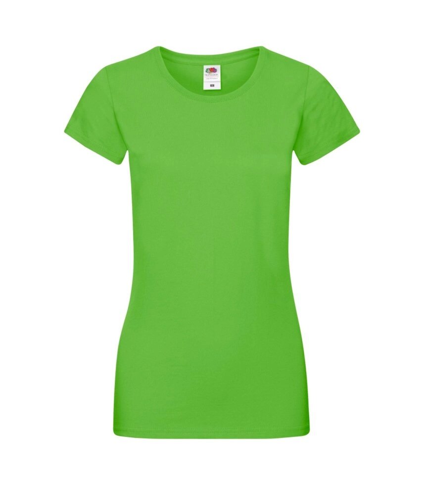 Жіноча футболка однотонна салатова 414-LM від компанії Інтернет-магазин молодіжного одягу "Bagsmen" - фото 1