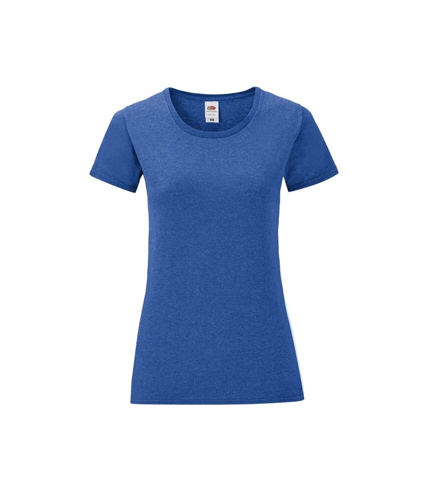 Жіноча футболка однотонна синя меланж 432-R6 від компанії Інтернет-магазин молодіжного одягу "Bagsmen" - фото 1