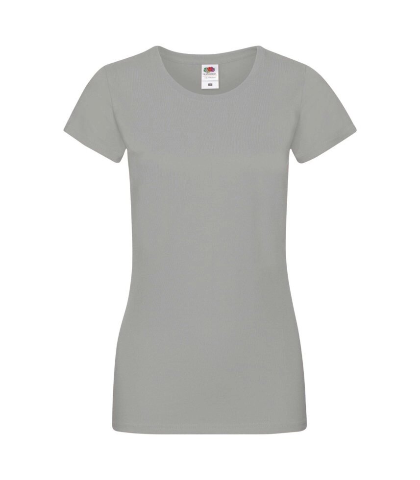 Жіноча футболка однотонна сіра 414-XW від компанії Інтернет-магазин молодіжного одягу "Bagsmen" - фото 1