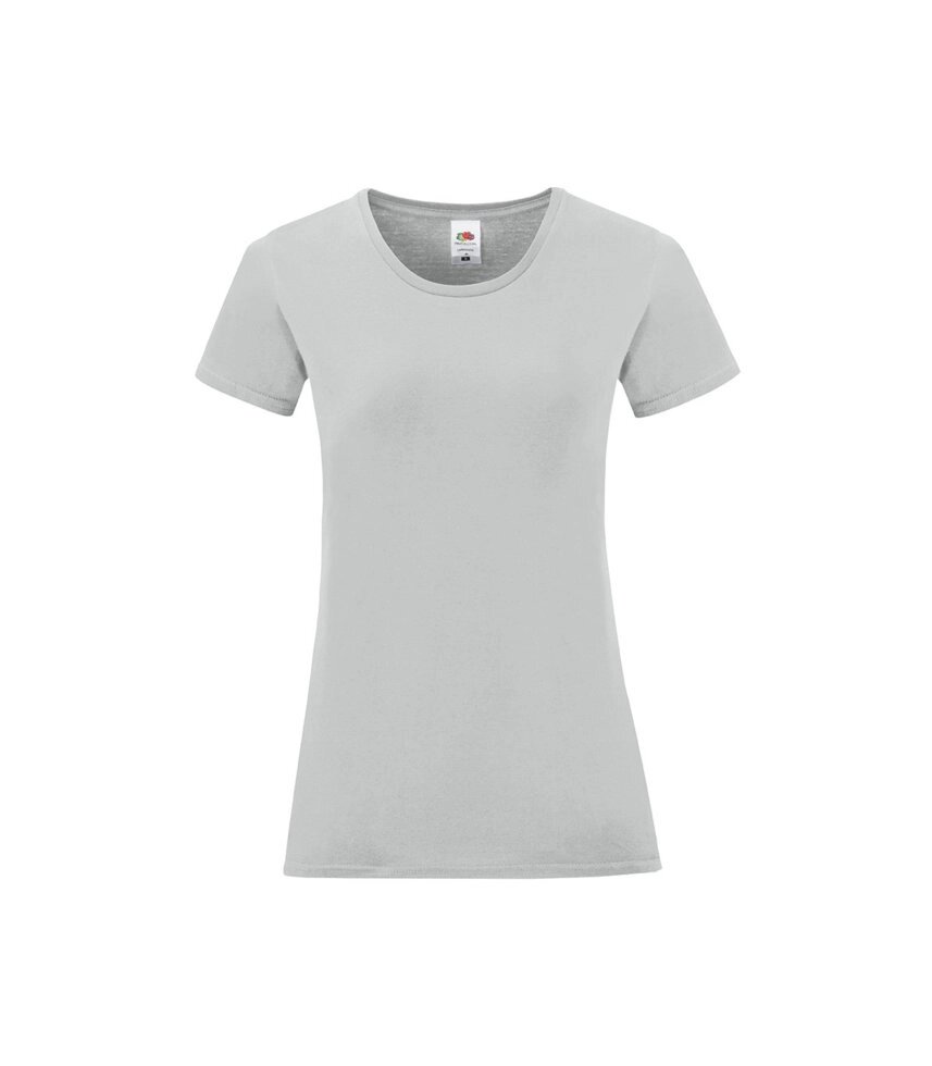 Жіноча футболка однотонна сіра 432-XW від компанії Інтернет-магазин молодіжного одягу "Bagsmen" - фото 1