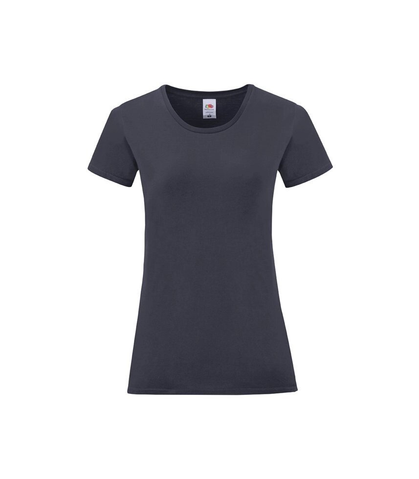 Жіноча футболка однотонна темно-синя 432-AZ від компанії Інтернет-магазин молодіжного одягу "Bagsmen" - фото 1