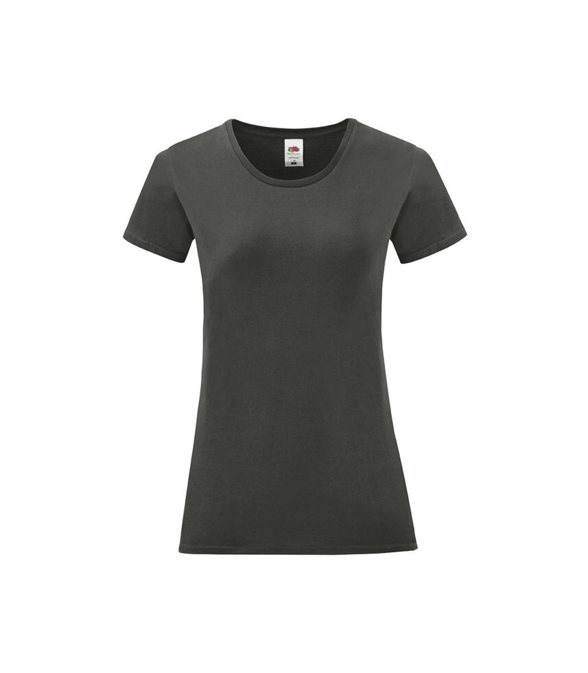 Жіноча футболка однотонна темно-сіра 432-GL від компанії Інтернет-магазин молодіжного одягу "Bagsmen" - фото 1