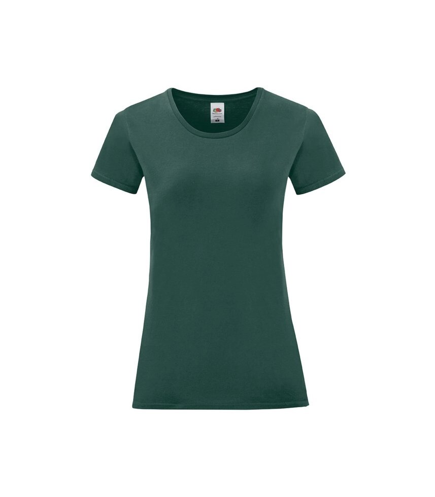 Жіноча футболка однотонна темно-зелена 432-38 від компанії Інтернет-магазин молодіжного одягу "Bagsmen" - фото 1