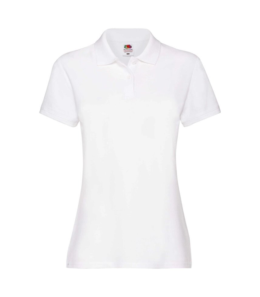 Жіноча футболка поло бавовна біла 030-30 від компанії Інтернет-магазин молодіжного одягу "Bagsmen" - фото 1