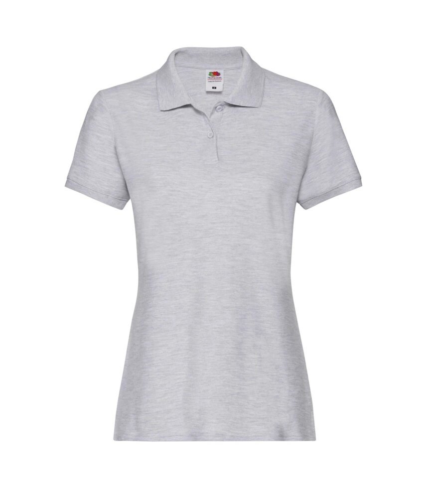Жіноча футболка поло бавовна світло сіра 030-94 від компанії Інтернет-магазин молодіжного одягу "Bagsmen" - фото 1