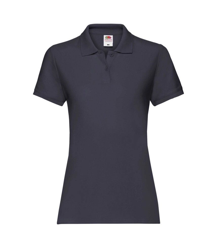 Жіноча футболка поло бавовна темно-синя 030-AZ від компанії Інтернет-магазин молодіжного одягу "Bagsmen" - фото 1