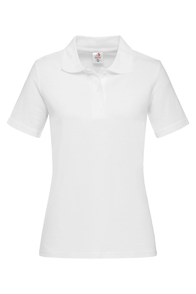 Жіноча футболка поло біла Polo Women від компанії Інтернет-магазин молодіжного одягу "Bagsmen" - фото 1