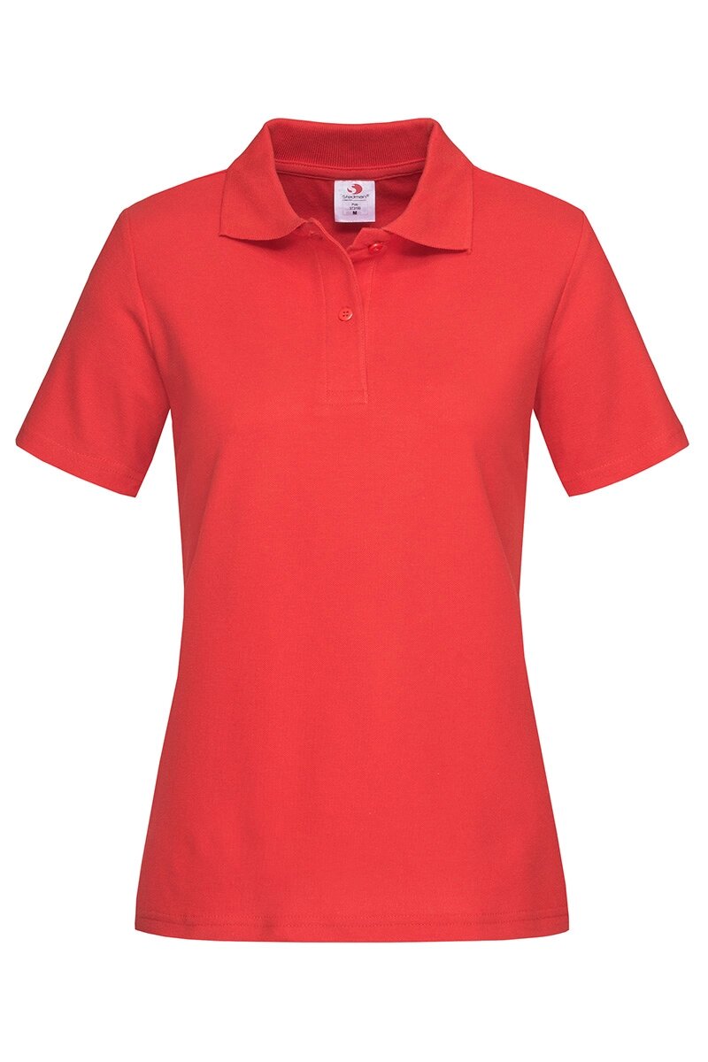 Жіноча футболка поло червона Polo Women від компанії Інтернет-магазин молодіжного одягу "Bagsmen" - фото 1