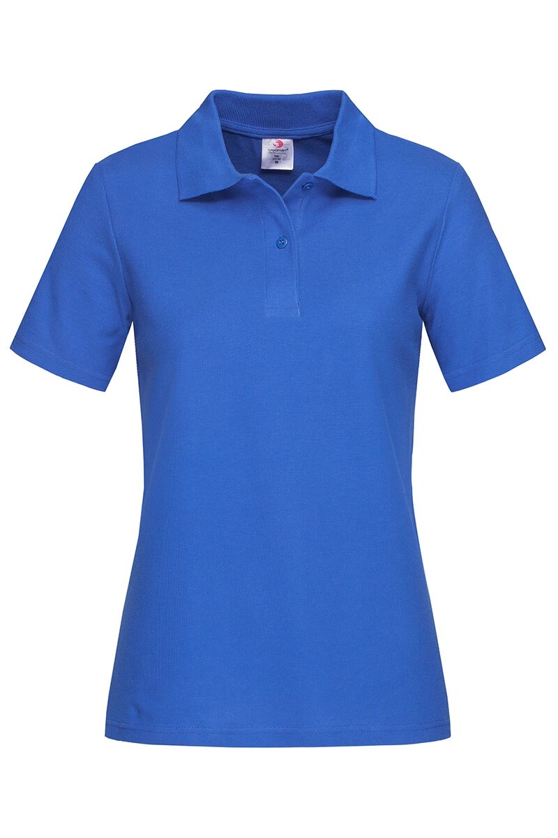 Жіноча футболка поло синя Polo Women від компанії Інтернет-магазин молодіжного одягу "Bagsmen" - фото 1
