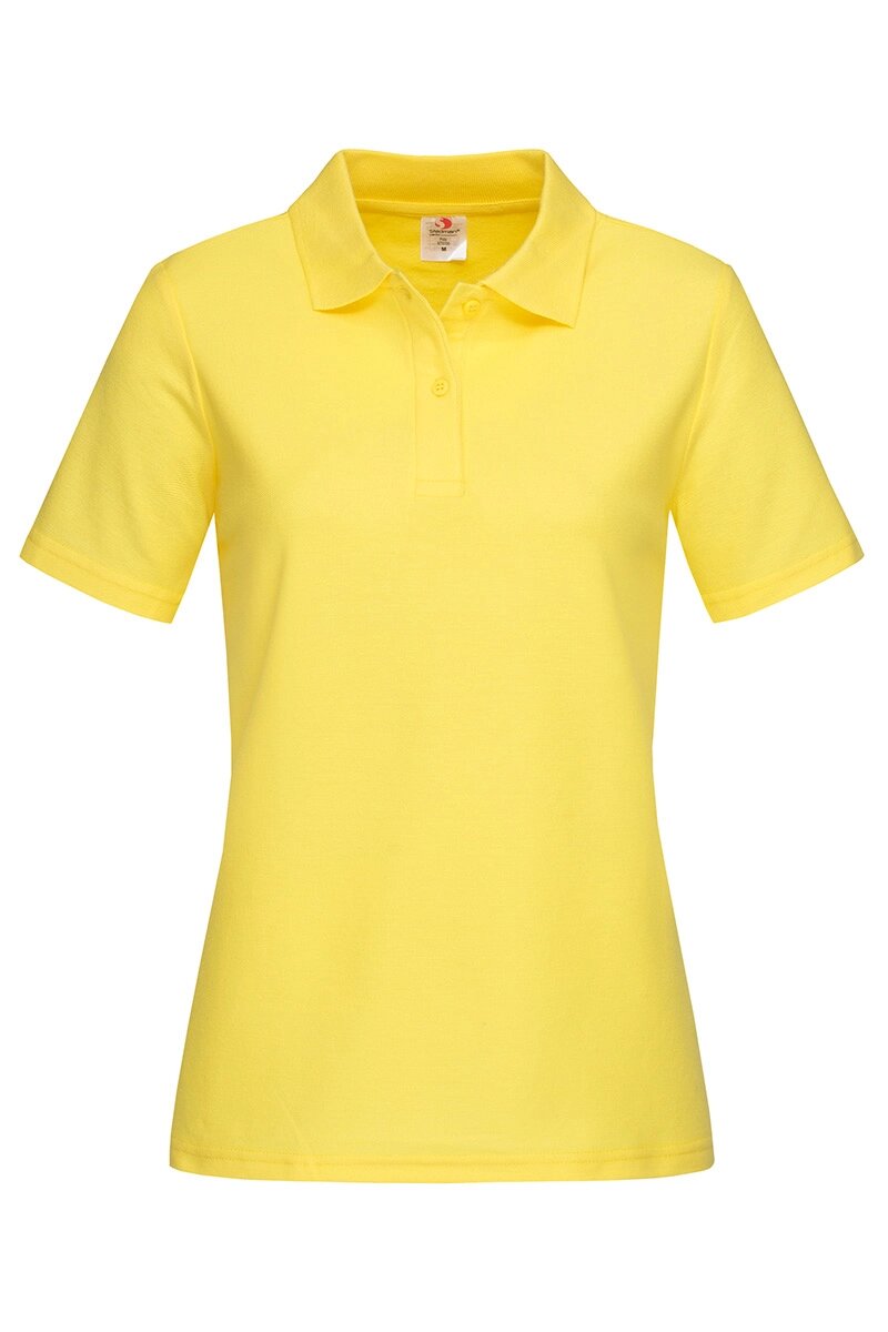 Жіноча футболка поло жовта Polo Women від компанії Інтернет-магазин молодіжного одягу "Bagsmen" - фото 1