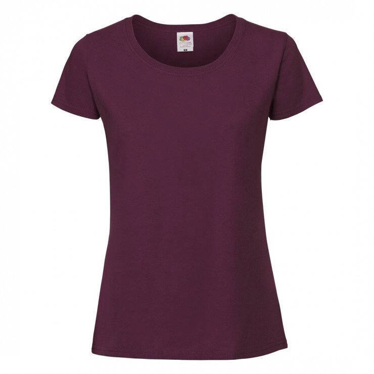 Жіноча футболка щільна бордова 424-41 від компанії Інтернет-магазин молодіжного одягу "Bagsmen" - фото 1