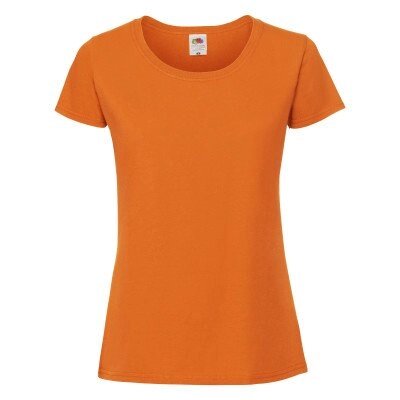 Жіноча футболка щільна помаранчева 424-44 від компанії Інтернет-магазин молодіжного одягу "Bagsmen" - фото 1
