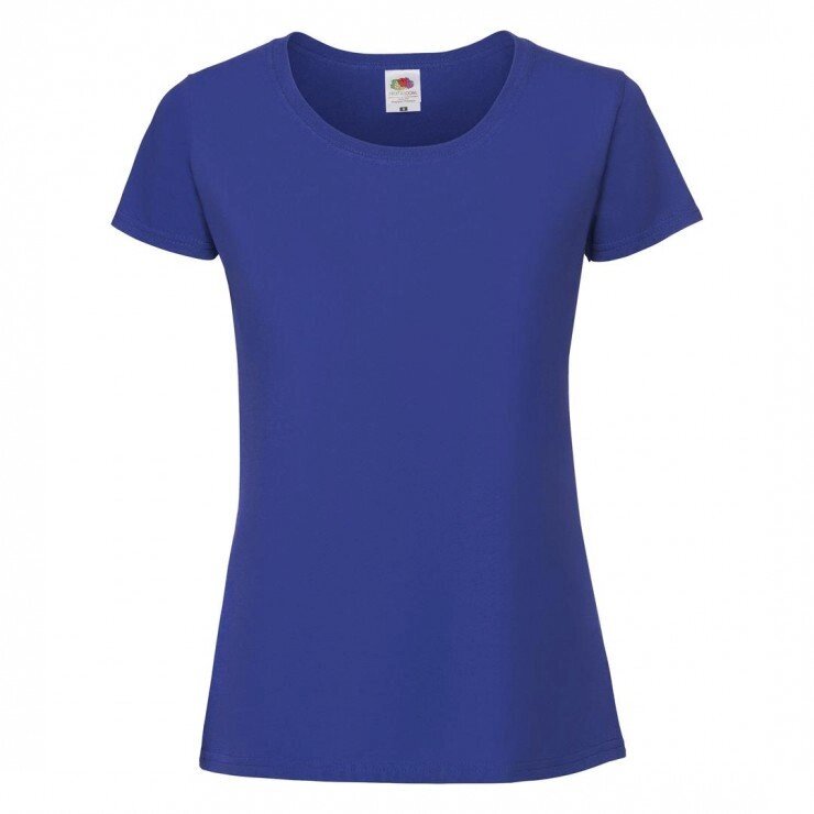 Жіноча футболка щільна синя 424-51 від компанії Інтернет-магазин молодіжного одягу "Bagsmen" - фото 1
