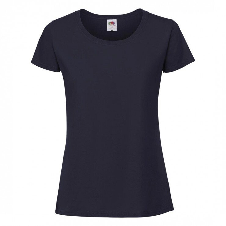 Жіноча футболка щільна темно-синя 424-AZ від компанії Інтернет-магазин молодіжного одягу "Bagsmen" - фото 1