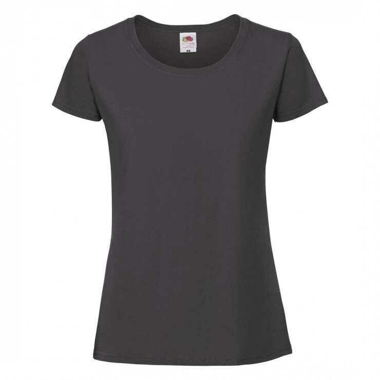 Жіноча футболка щільна темно-сіра 424-GL від компанії Інтернет-магазин молодіжного одягу "Bagsmen" - фото 1