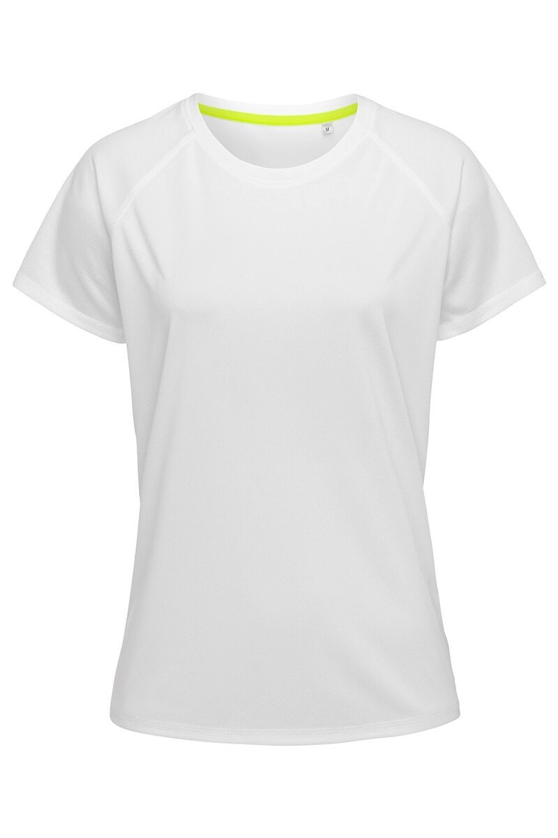 Жіноча спортивна футболка біла Active Raglan від компанії Інтернет-магазин молодіжного одягу "Bagsmen" - фото 1