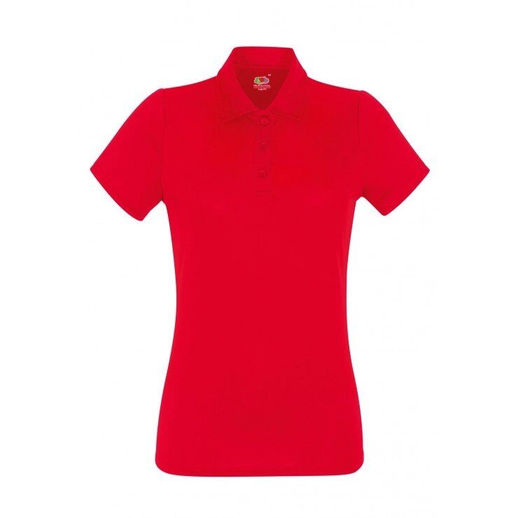Жіноча спортивна футболка поло червона 040-40 від компанії Інтернет-магазин молодіжного одягу "Bagsmen" - фото 1