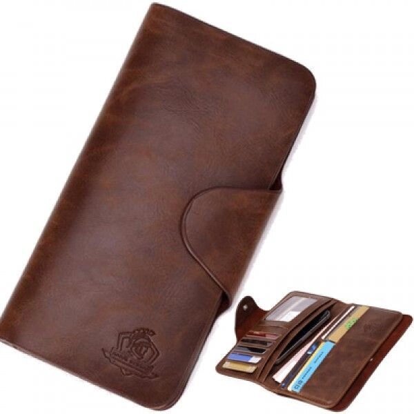 Чоловічий гаманець з екошкіри (портмоне у стилі Baellerry Curewe Kerien) - замовити