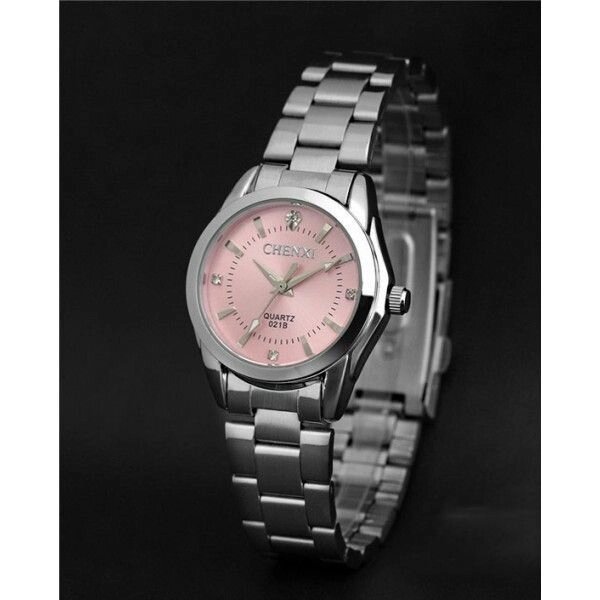 Жіночий наручний годинник на металевій брасілі з нержавіючої сталі, водонепроникний - розпродаж