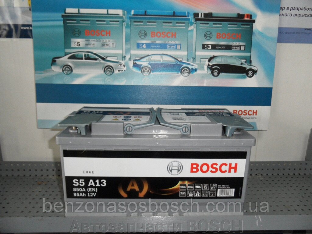 Автомобільний акумулятор BOSCH,0092S5A130, AGM 95Ah-АКБ. - знижка