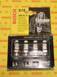 Свічка запалювання BOSCH WR91X SUPER-4 компл 4шт 0242222802,0 242 222 802,