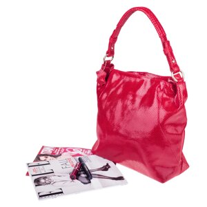 Шкіряна жіноча сумка Realer 2032-1 червона