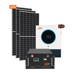 Сонячна електростанція (СЕС) Преміум + 11kW АКБ 11kWh LiFePO4 230 Ah