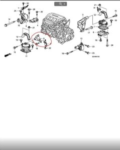 Кронштейн двигуна HONDA PILOT 08-15 50630-SZA-A00