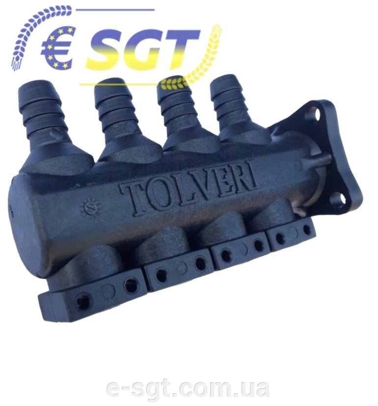 Корпус клапанів на 4 секції для розподільника тиску Tolveri GRAN 3 від компанії "Євро-СГТ" - фото 1