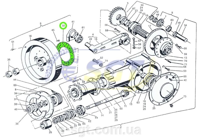 Накладка 150х254х7 маховика пресс-подборщика Sipma Z-224 | 2023
