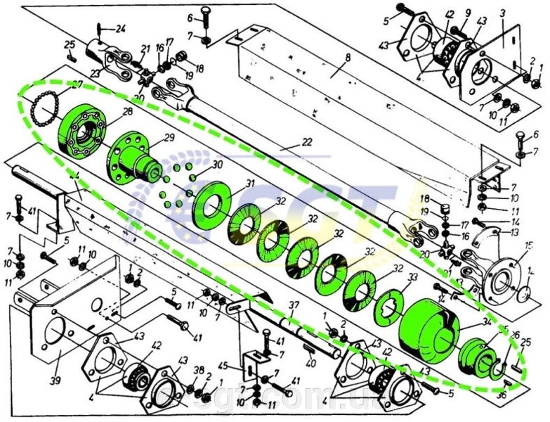 na Муфта основного насоса экскаватора HITACHI (ХИТАЧИ) ZX200