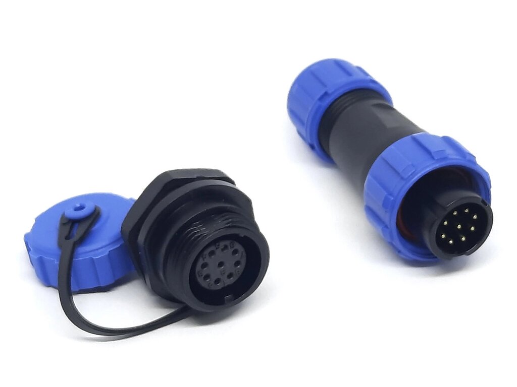 Герметичний роз'єм EKYK SP-13 9 pin IP-68 від компанії Кладова Майстра на Закупка - фото 1