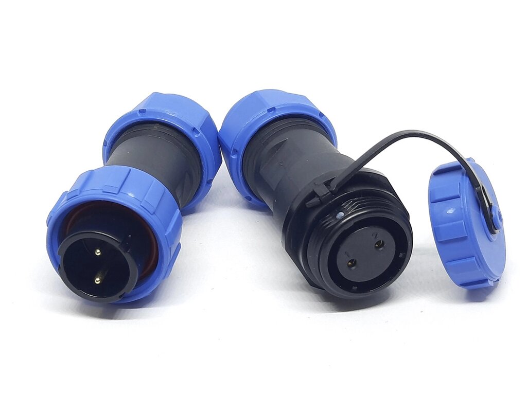 Герметичний роз'єм EKYK SP17(SD17), 2 PIN, IP68 стикувальний від компанії Кладова Майстра на Закупка - фото 1