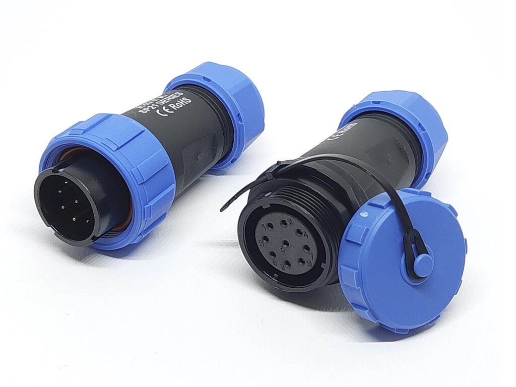Герметичний роз'єм EKYK SP21(SD21) стикувальний 9Pin 9 контактів, IP68 від компанії Кладова Майстра на Закупка - фото 1