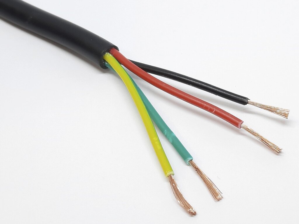 Кабель сигнальний мідний RVV 4*0,75мм2 від компанії Кладова Майстра на Закупка - фото 1