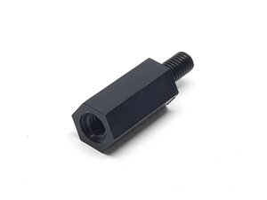 Нейлонова стійка M3x12+6 шестигранна чорна для плат в Одеській області от компании Кладовая мастера на Закупка