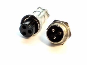 Роз'єм GX16-3 контакти (3 pin) пара в Одеській області от компании Кладовая мастера на Закупка
