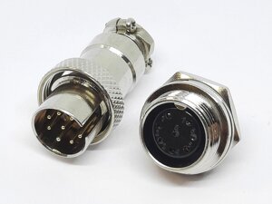 Роз'єм 16MF-8 контактів (8 pin) пара (Гніздо + штекер) в Одеській області від компанії Кладовая мастера на Закупка