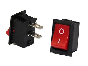 Клавішний перемикач KCD1-101-C3-R/2P ON-OFF з мідними контактами 2pin червоний в Одеській області від компанії Кладовая мастера на Закупка