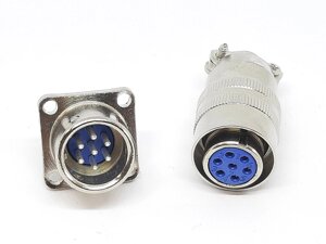 Роз'єм XS12-7pin комплект (Гніздо з фланцем+ штекер) в Одеській області від компанії Кладовая мастера на Закупка