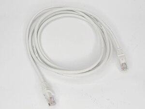 Патч-корд RJ-45 UTP CAT5e білий 2 метри кабель LAN вита пара
