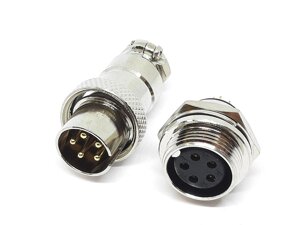 Роз'єм 16MF-5 контактів (5 pin) пара (Гніздо + штекер) в Одеській області від компанії Кладовая мастера на Закупка