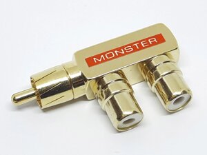 Перехідник RCA (тюльпан) Monster червоний 1 RCA штекер в 2 RCA гнізда в Одеській області от компании Кладовая мастера на Закупка