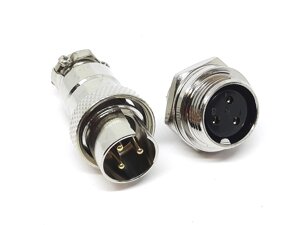 Роз'єм 16MF-3 контакти (3 pin) пара (Гніздо + штекер) в Одеській області від компанії Кладовая мастера на Закупка