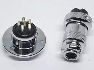 Роз'єм GX20-6pin комплект (Гніздо з фланцем + штекер) в Одеській області от компании Кладовая мастера на Закупка